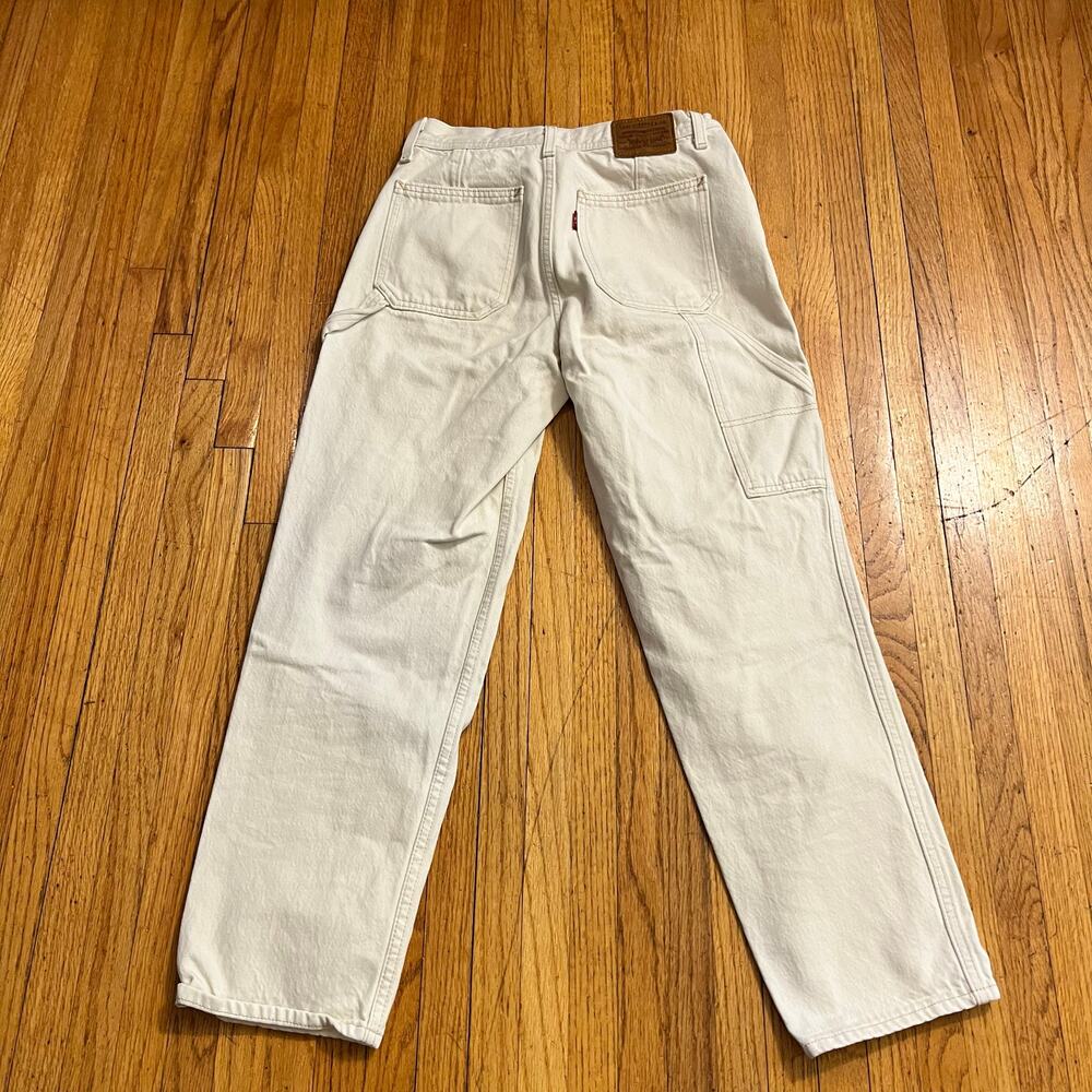 Levi’s Jeans Womens 25 Boyjean Light Wash Premium Crop Ankle Denim Pants * - Picture 4 of 13